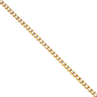 Thumbnail for 14k Yellow Gold Tennis Chain 24 Inches 2.5 mm 11.75 Ctw