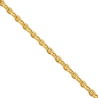 Thumbnail for 10K Yellow Gold Concave Anchor Link Chain 3 mm