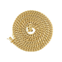 Thumbnail for 10k Yellow Semi-Solid Gold Cuban Link Chain 5.5 mm